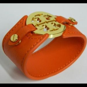 Tory Burch Reva Logo Cuff Orange